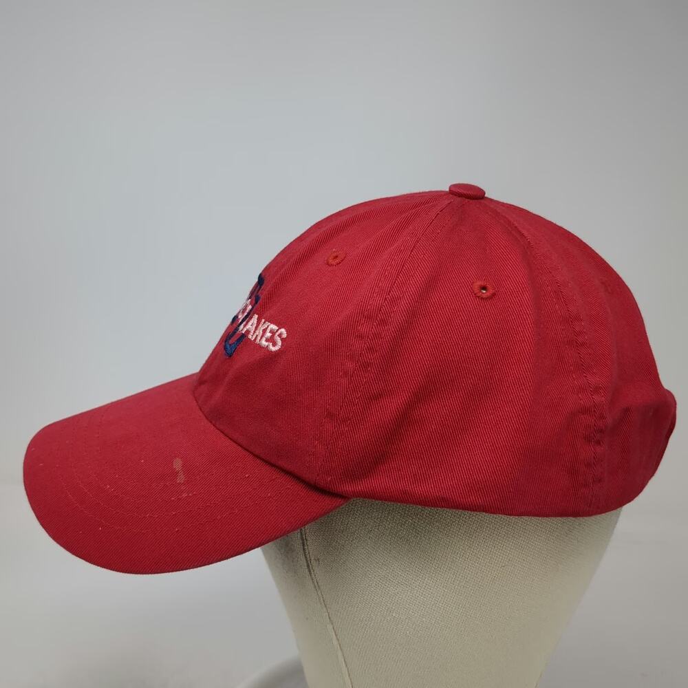 Dorfman Pacific Terrace Lakes TL Red Baseball Cap One Size Slideback Cotton Hat - Picture 3 of 9